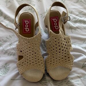 Pop Cream Espadrille Sandals